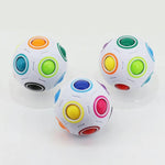 Magic Rainbow Ball Edizione luminosa Allenamento Mano Cervello Coordinazione Cubo divertente Giocattolo per bambini, (Luminous Blue), (Luminous Green)