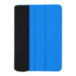 Strumento per la pulizia della pellicola per auto con raschietto in feltro blu da 3 pezzi, 10×7cm Blue Felt Scraper