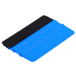 Strumento per la pulizia della pellicola per auto con raschietto in feltro blu da 3 pezzi, 10×7cm Blue Felt Scraper