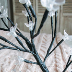 Lampada da tavolo in ciliegio Lampada da tavolo Decorazione della disposizione della stanza Regalo creativo per la luce notturna sul comodino, 24 Lights Bauhinia Black Tree, 36 Lights Bauhinia Black Tree, 48 Lights Bauhinia Black Tree                  ...