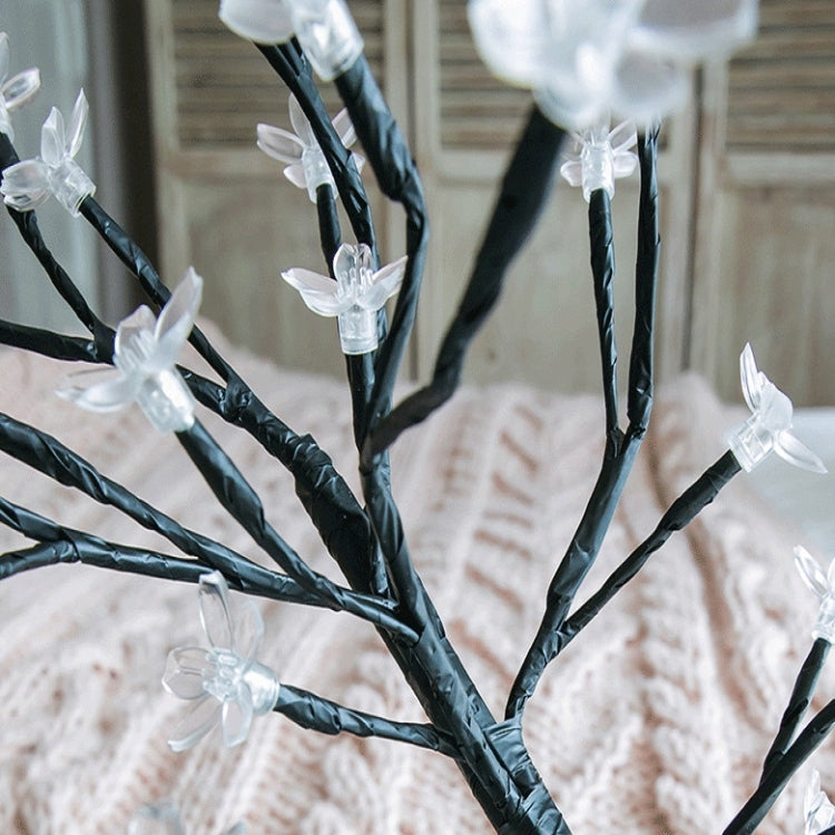 Lampada da tavolo in ciliegio Lampada da tavolo Decorazione della disposizione della stanza Regalo creativo per la luce notturna sul comodino, 24 Lights Bauhinia Black Tree, 36 Lights Bauhinia Black Tree, 48 Lights Bauhinia Black Tree                  ...