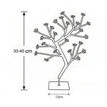 Lampada da tavolo in ciliegio Lampada da tavolo Decorazione della disposizione della stanza Regalo creativo per la luce notturna sul comodino, 24 Lights Bauhinia Black Tree, 36 Lights Bauhinia Black Tree, 48 Lights Bauhinia Black Tree                  ...