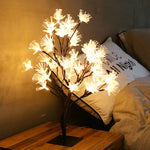 Lampada da tavolo in ciliegio Lampada da tavolo Decorazione della disposizione della stanza Regalo creativo per la luce notturna sul comodino, 24 Lights Bauhinia Black Tree, 36 Lights Bauhinia Black Tree, 48 Lights Bauhinia Black Tree                  ...