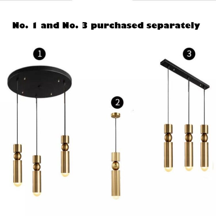 Bancone bar Ristorante moderno Comodino camera da letto Personalità creativa Semplice piccolo lampadario, Single Head Black, Single Head Brass, Single Head Silver, Three-head Combination Black, Three-head Combination Brass, Three-head Combination Sliver