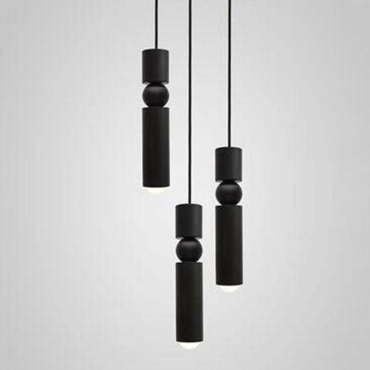 Bancone bar Ristorante moderno Comodino camera da letto Personalità creativa Semplice piccolo lampadario, Single Head Black, Single Head Brass, Single Head Silver, Three-head Combination Black, Three-head Combination Brass, Three-head Combination Sliver