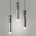 Bancone bar Ristorante moderno Comodino camera da letto Personalità creativa Semplice piccolo lampadario, Single Head Black, Single Head Brass, Single Head Silver, Three-head Combination Black, Three-head Combination Brass, Three-head Combination Sliver