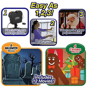 Proiettore laser per Halloween di Natale Proiettore per home theater mini finestra, US Plug, UK Plug, EU Plug, AU Plug