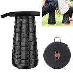 Sgabello da giardino per pesca da campeggio, pieghevole, telescopico, in plastica, 47cm(Black), 47cm(Red), 47cm(Yellow), 47cm(Green), 47cm(Purple)