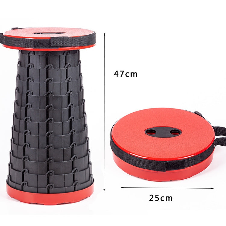 Sgabello da giardino per pesca da campeggio, pieghevole, telescopico, in plastica, 47cm(Black), 47cm(Red), 47cm(Yellow), 47cm(Green), 47cm(Purple)
