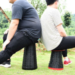 Sgabello da giardino per pesca da campeggio, pieghevole, telescopico, in plastica, 47cm(Black), 47cm(Red), 47cm(Yellow), 47cm(Green), 47cm(Purple)