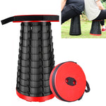 Sgabello da giardino per pesca da campeggio, pieghevole, telescopico, in plastica, 47cm(Black), 47cm(Red), 47cm(Yellow), 47cm(Green), 47cm(Purple)