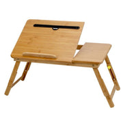 Nanzhu Tavolo per computer pieghevole Letto con slot per schede Tavolo per laptop Semplice scrivania per computer con sollevamento pigro, Small 50cm, Medium 54cm, Large 72cm