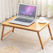 Nanzhu Tavolo per computer pieghevole Letto con slot per schede Tavolo per laptop Semplice scrivania per computer con sollevamento pigro, Small 50cm, Medium 54cm, Large 72cm