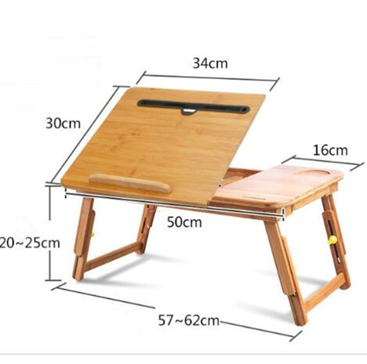 Nanzhu Tavolo per computer pieghevole Letto con slot per schede Tavolo per laptop Semplice scrivania per computer con sollevamento pigro, Small 50cm, Medium 54cm, Large 72cm