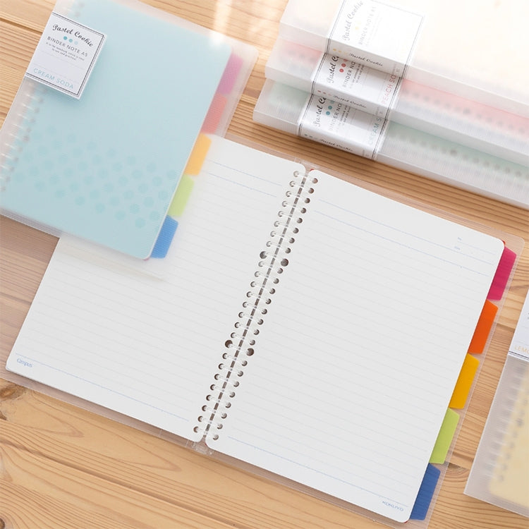 Quaderno a fogli mobili Rainbow Cookie Daily Plan Diario personale, A5, B5, A4
