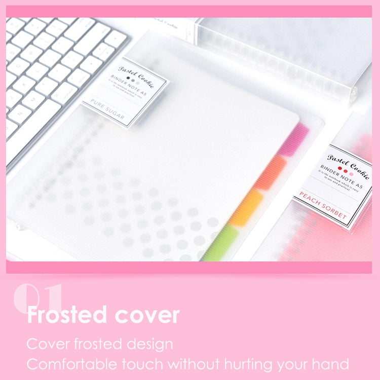 Quaderno a fogli mobili Rainbow Cookie Daily Plan Diario personale, A5, B5, A4