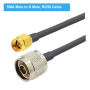 Cavo adattatore coassiale SMA maschio a N maschio RG58, SMA Male to N Male 0.5m, SMA Male to N Male 1m, SMA Male to N Male 1.5m, SMA Male to N Male 3m, SMA Male to N Male 5m, SMA Male to N Male 10m
