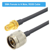 Cavo adattatore coassiale SMA femmina a N maschio RG58, SMA Female To N Male 0.5m, SMA Female To N Male 1m, SMA Female To N Male 1.5m, SMA Female To N Male 3m, SMA Female To N Male 5m, SMA Female To N Male 10m