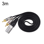 Cavo audio XLR maschio a 2 RCA maschio lunghezza variabile