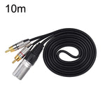 Cavo audio XLR maschio a 2 RCA maschio lunghezza variabile
