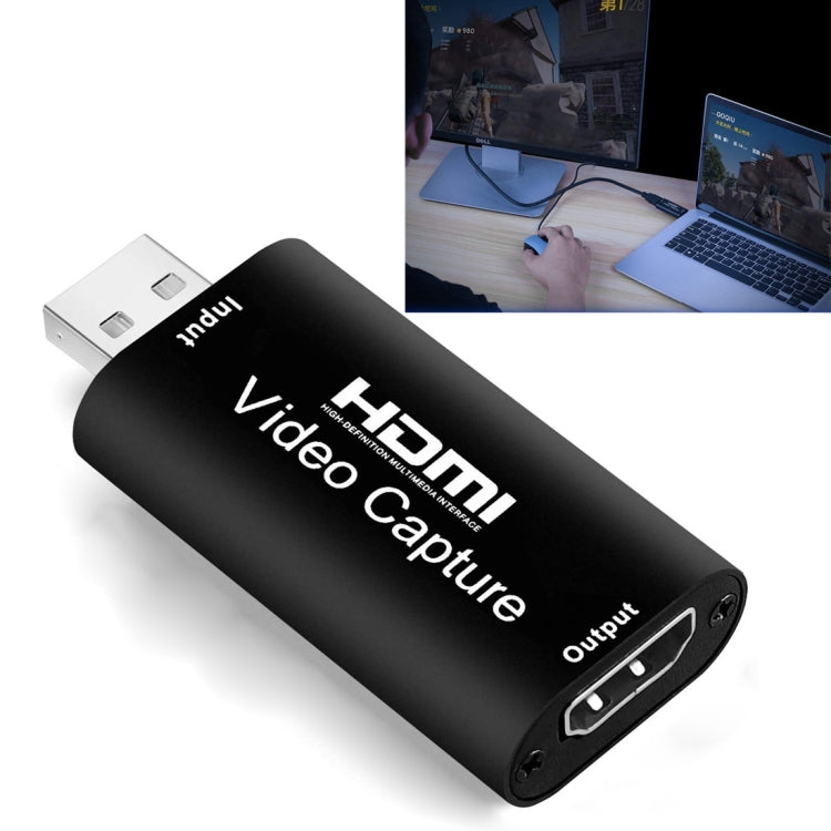 Scheda di acquisizione video HDMI Scatola di registrazione live Scatola adattatore di acquisizione video, USB 2.0