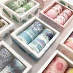 Set di 8 rotoli/scatola di nastri di carta per manuali di base, set di materiali per piccoli nastri decorativi fai-da-te per ragazze fresche, adesivi per conti a mano antichi, (Life, Green, Blue Rhythm, Dream Love, Fruity Time, Dreamland