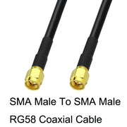 Cavo adattatore coassiale SMA maschio a SMA maschio RG58, SMA Male To SMA Male 0.5m, SMA Male To SMA Male 1m, SMA Male To SMA Male 1.5m, SMA Male To SMA Male 3m, SMA Male To SMA Male 5m, SMA Male To SMA Male 10m