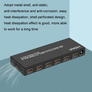 FJGEAR FJ-4K204 Distributore di switch HDMI audio HD 4K 2 ingressi 4 uscite, FJ-4K204 EU Plug, FJ-4K204 US Plug