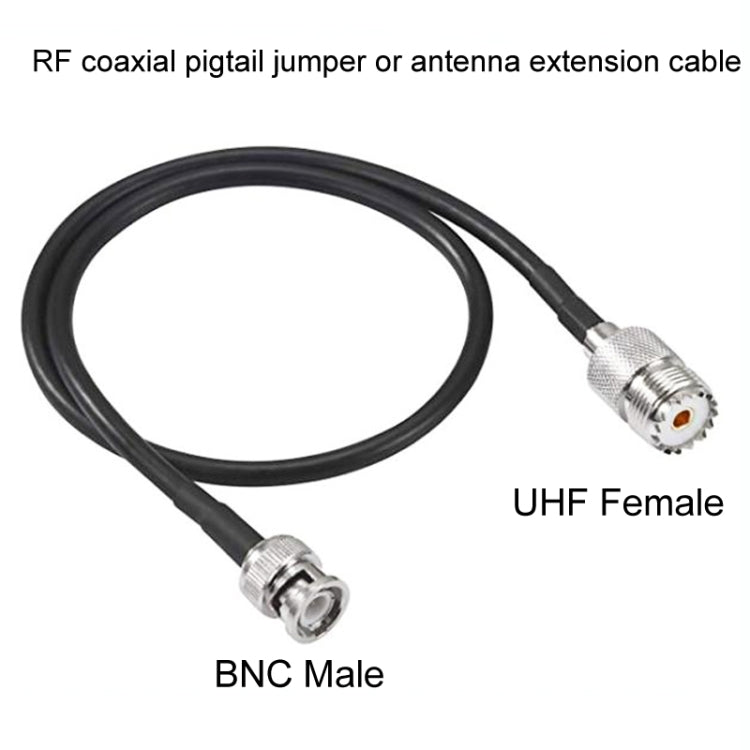 Cavo adattatore coassiale RG58 da BNC maschio a femmina UHF, 0.5m, 1m, 1.5m, 3m, 5m, 10m