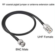 Cavo adattatore coassiale RG58 da BNC maschio a femmina UHF, 0.5m, 1m, 1.5m, 3m, 5m, 10m