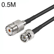Cavo adattatore coassiale RG58 da BNC maschio a femmina UHF, 0.5m, 1m, 1.5m, 3m, 5m, 10m