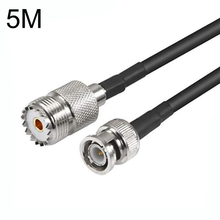 Cavo adattatore coassiale RG58 da BNC maschio a femmina UHF, 0.5m, 1m, 1.5m, 3m, 5m, 10m