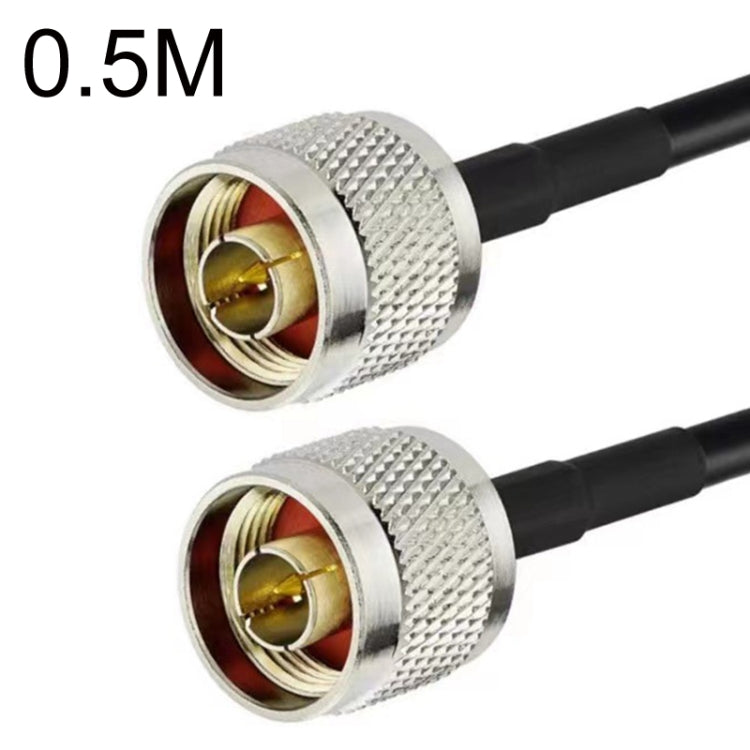 Cavo adattatore coassiale RG58 da N maschio a N maschio, 0.5m, 1m, 1.5m, 3m, 5m, 10m