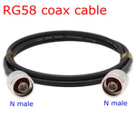 Cavo adattatore coassiale RG58 da N maschio a N maschio, 0.5m, 1m, 1.5m, 3m, 5m, 10m