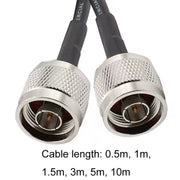 Cavo adattatore coassiale RG58 da N maschio a N maschio, 0.5m, 1m, 1.5m, 3m, 5m, 10m