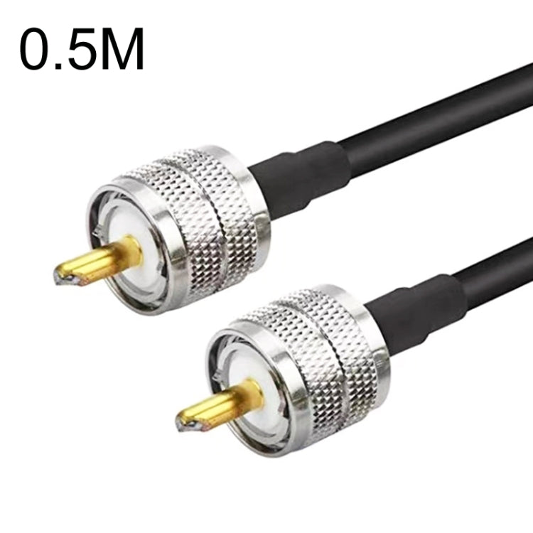 Cavo adattatore coassiale UHF maschio a maschio UHF RG58, 0.5m, 1m, 1.5m, 3m, 5m, 10m