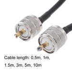 Cavo adattatore coassiale UHF maschio a maschio UHF RG58, 0.5m, 1m, 1.5m, 3m, 5m, 10m