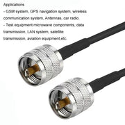 Cavo adattatore coassiale UHF maschio a maschio UHF RG58, 0.5m, 1m, 1.5m, 3m, 5m, 10m