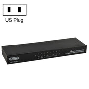 Switch KVM USB 8 ingressi 1 uscita FJGEAR FJ-810UK con switch desktop, FJ-810UK EU Plug, FJ-810UK US Plug