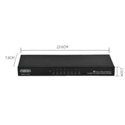 Switch KVM USB 8 ingressi 1 uscita FJGEAR FJ-810UK con switch desktop, FJ-810UK EU Plug, FJ-810UK US Plug