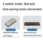 Switch KVM USB 8 ingressi 1 uscita FJGEAR FJ-810UK con switch desktop, FJ-810UK EU Plug, FJ-810UK US Plug