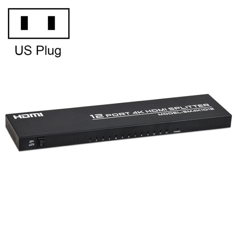 FJGEAR FJ-SM1012 Splitter audio e video 1 ingresso 12 uscite 30HZ HDMI 4K HD, FJ-SM1012 US Plug, FJ-SM1012 EU Plug