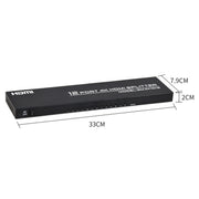 FJGEAR FJ-SM1012 Splitter audio e video 1 ingresso 12 uscite 30HZ HDMI 4K HD, FJ-SM1012 US Plug, FJ-SM1012 EU Plug