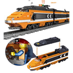 City Train Series Blocchi assemblati Lego Simulazione Treno ferroviario elettrico Puzzle Toys