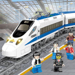 City Train Series Blocchi assemblati Lego Simulazione Treno ferroviario elettrico Puzzle Toys