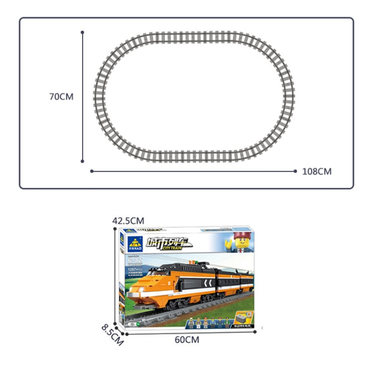 City Train Series Blocchi assemblati Lego Simulazione Treno ferroviario elettrico Puzzle Toys