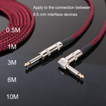 Cavo audio per chitarra 6,5 mm con riduzione rumore 0,5-10 m
