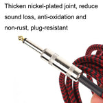 Cavo audio per chitarra 6,5 mm con riduzione rumore 0,5-10 m