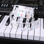 Adesivi colorati per tastiera di pianoforte per bambini, accessori per strumenti musicali, Imitation Piano Keys 61 Keys, Piano Keys 61 keys, Piano Keys 88 keys