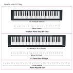 Adesivi colorati per tastiera di pianoforte per bambini, accessori per strumenti musicali, Imitation Piano Keys 61 Keys, Piano Keys 61 keys, Piano Keys 88 keys